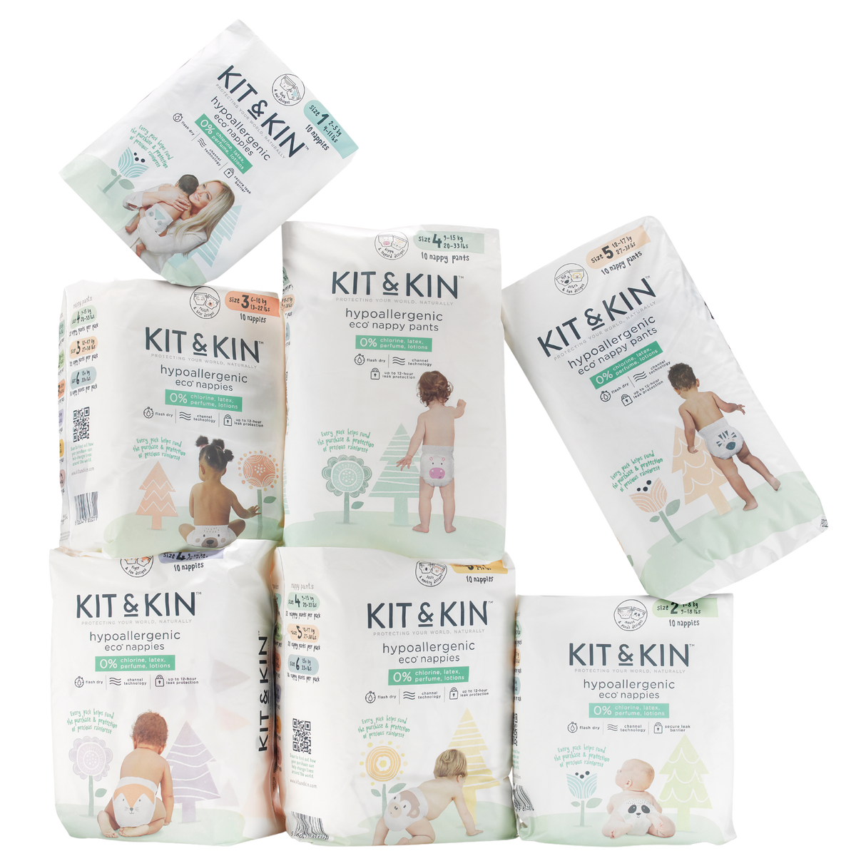 eco diapers half pack Kit & Kin ME